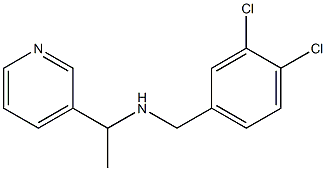 [(3,4-dichlorophenyl)methyl][1-(pyridin-3-yl)ethyl]amine 结构式