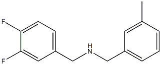 [(3,4-difluorophenyl)methyl][(3-methylphenyl)methyl]amine,,结构式