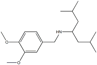 [(3,4-dimethoxyphenyl)methyl](2,6-dimethylheptan-4-yl)amine Structure