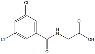 [(3,5-dichlorobenzoyl)amino]acetic acid Structure