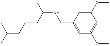 [(3,5-dimethoxyphenyl)methyl](6-methylheptan-2-yl)amine 化学構造式