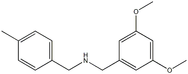 [(3,5-dimethoxyphenyl)methyl][(4-methylphenyl)methyl]amine 化学構造式