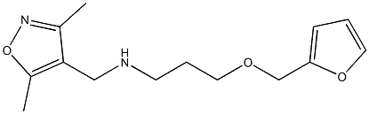 [(3,5-dimethyl-1,2-oxazol-4-yl)methyl][3-(furan-2-ylmethoxy)propyl]amine Structure