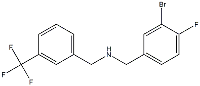 [(3-bromo-4-fluorophenyl)methyl]({[3-(trifluoromethyl)phenyl]methyl})amine