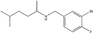 [(3-bromo-4-fluorophenyl)methyl](5-methylhexan-2-yl)amine 化学構造式