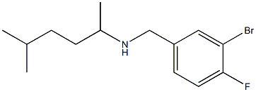 [(3-bromo-4-fluorophenyl)methyl](5-methylhexan-2-yl)amine Structure