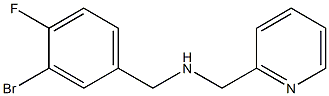 [(3-bromo-4-fluorophenyl)methyl](pyridin-2-ylmethyl)amine,,结构式