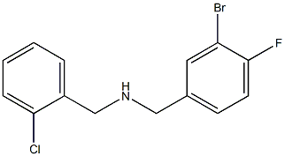 [(3-bromo-4-fluorophenyl)methyl][(2-chlorophenyl)methyl]amine|