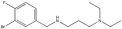 [(3-bromo-4-fluorophenyl)methyl][3-(diethylamino)propyl]amine 结构式