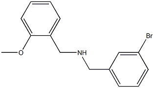 [(3-bromophenyl)methyl][(2-methoxyphenyl)methyl]amine Structure