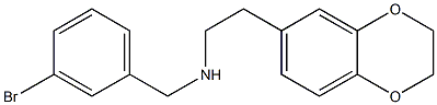 [(3-bromophenyl)methyl][2-(2,3-dihydro-1,4-benzodioxin-6-yl)ethyl]amine Structure