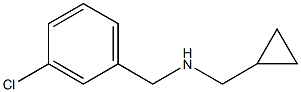 [(3-chlorophenyl)methyl](cyclopropylmethyl)amine,,结构式