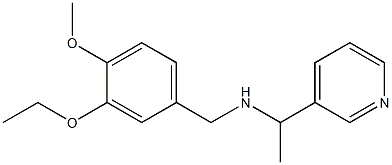 [(3-ethoxy-4-methoxyphenyl)methyl][1-(pyridin-3-yl)ethyl]amine 化学構造式