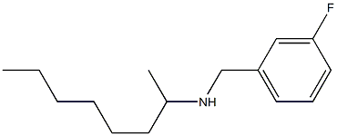 [(3-fluorophenyl)methyl](octan-2-yl)amine 化学構造式