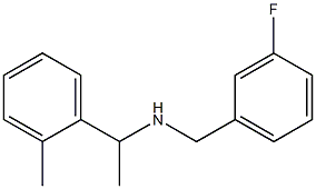 [(3-fluorophenyl)methyl][1-(2-methylphenyl)ethyl]amine,,结构式