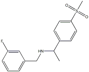 [(3-fluorophenyl)methyl][1-(4-methanesulfonylphenyl)ethyl]amine Struktur