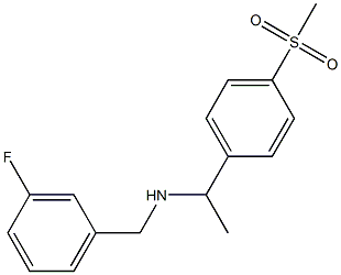 [(3-fluorophenyl)methyl][1-(4-methanesulfonylphenyl)ethyl]amine,,结构式