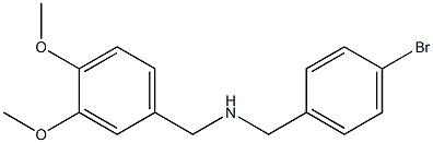 [(4-bromophenyl)methyl][(3,4-dimethoxyphenyl)methyl]amine,,结构式