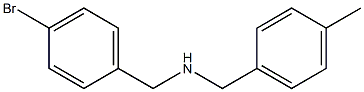 [(4-bromophenyl)methyl][(4-methylphenyl)methyl]amine Structure