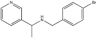 [(4-bromophenyl)methyl][1-(pyridin-3-yl)ethyl]amine 结构式