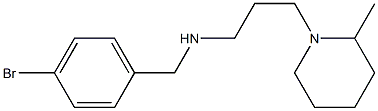 [(4-bromophenyl)methyl][3-(2-methylpiperidin-1-yl)propyl]amine 化学構造式