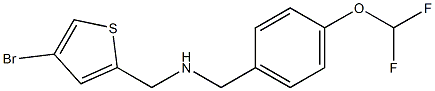 [(4-bromothiophen-2-yl)methyl]({[4-(difluoromethoxy)phenyl]methyl})amine