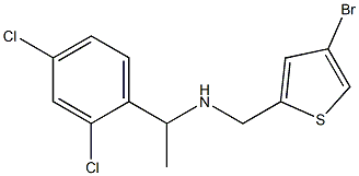 [(4-bromothiophen-2-yl)methyl][1-(2,4-dichlorophenyl)ethyl]amine|