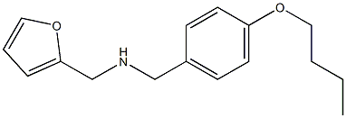 [(4-butoxyphenyl)methyl](furan-2-ylmethyl)amine 化学構造式
