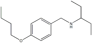 [(4-butoxyphenyl)methyl](pentan-3-yl)amine 化学構造式