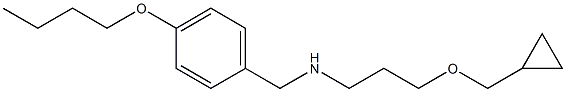 [(4-butoxyphenyl)methyl][3-(cyclopropylmethoxy)propyl]amine 化学構造式