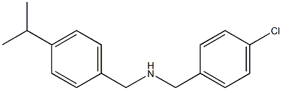 [(4-chlorophenyl)methyl]({[4-(propan-2-yl)phenyl]methyl})amine|