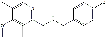  [(4-chlorophenyl)methyl][(4-methoxy-3,5-dimethylpyridin-2-yl)methyl]amine