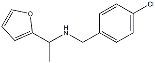 [(4-chlorophenyl)methyl][1-(furan-2-yl)ethyl]amine,,结构式