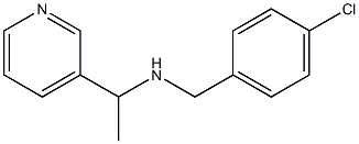 [(4-chlorophenyl)methyl][1-(pyridin-3-yl)ethyl]amine,,结构式