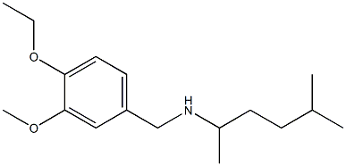 [(4-ethoxy-3-methoxyphenyl)methyl](5-methylhexan-2-yl)amine,,结构式