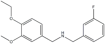 [(4-ethoxy-3-methoxyphenyl)methyl][(3-fluorophenyl)methyl]amine 结构式
