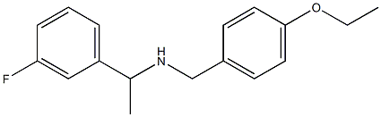 [(4-ethoxyphenyl)methyl][1-(3-fluorophenyl)ethyl]amine Structure