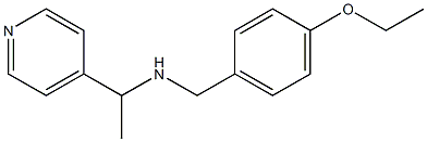 [(4-ethoxyphenyl)methyl][1-(pyridin-4-yl)ethyl]amine 化学構造式