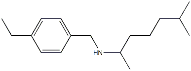 [(4-ethylphenyl)methyl](6-methylheptan-2-yl)amine Structure