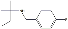 [(4-fluorophenyl)methyl](2-methylbutan-2-yl)amine Structure