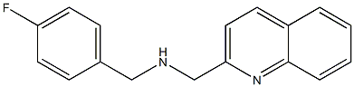 [(4-fluorophenyl)methyl](quinolin-2-ylmethyl)amine,,结构式