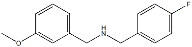 [(4-fluorophenyl)methyl][(3-methoxyphenyl)methyl]amine|