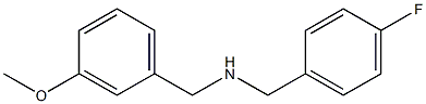 [(4-fluorophenyl)methyl][(3-methoxyphenyl)methyl]amine Structure