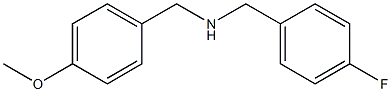 [(4-fluorophenyl)methyl][(4-methoxyphenyl)methyl]amine Struktur