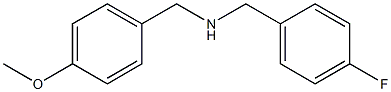 [(4-fluorophenyl)methyl][(4-methoxyphenyl)methyl]amine 结构式