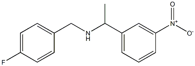 [(4-fluorophenyl)methyl][1-(3-nitrophenyl)ethyl]amine 结构式