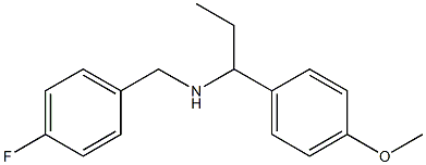 [(4-fluorophenyl)methyl][1-(4-methoxyphenyl)propyl]amine Struktur