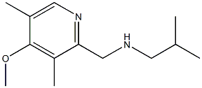 [(4-methoxy-3,5-dimethylpyridin-2-yl)methyl](2-methylpropyl)amine 化学構造式