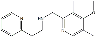 [(4-methoxy-3,5-dimethylpyridin-2-yl)methyl][2-(pyridin-2-yl)ethyl]amine,,结构式