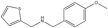 [(4-methoxyphenyl)methyl](thiophen-2-ylmethyl)amine 结构式